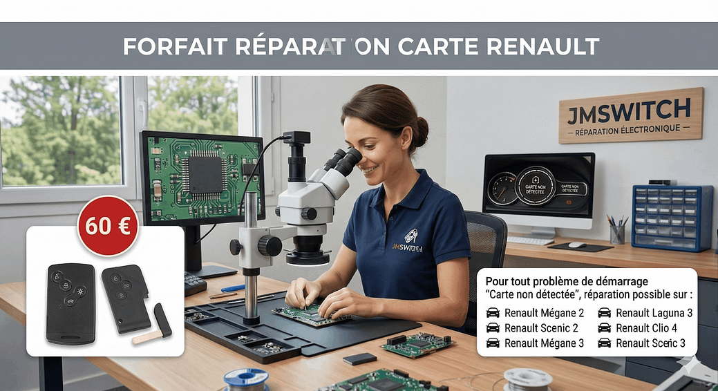 Réparation carte Renault Lyon Vénissieux